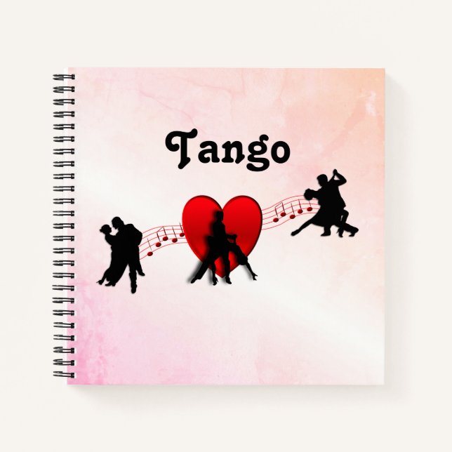Tango Dancers Tangy Notebook (Front)