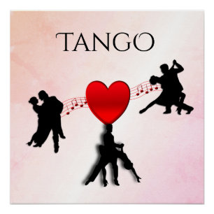 Tango Dancers Tangy Poster