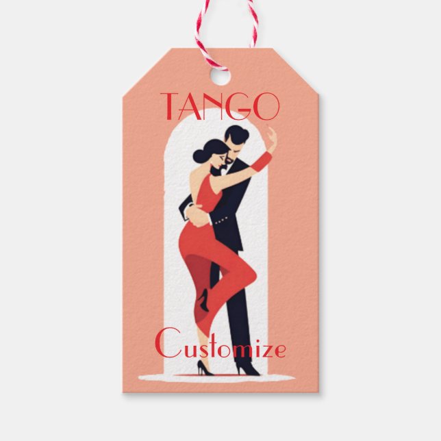 Tango Dancers Thunder_Cove Gift Tags (Front)