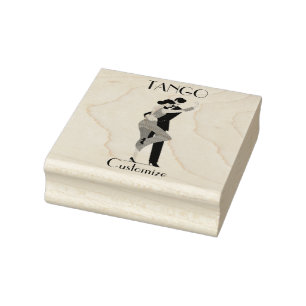 Tango Dancers Thunder_Cove Rubber Stamp