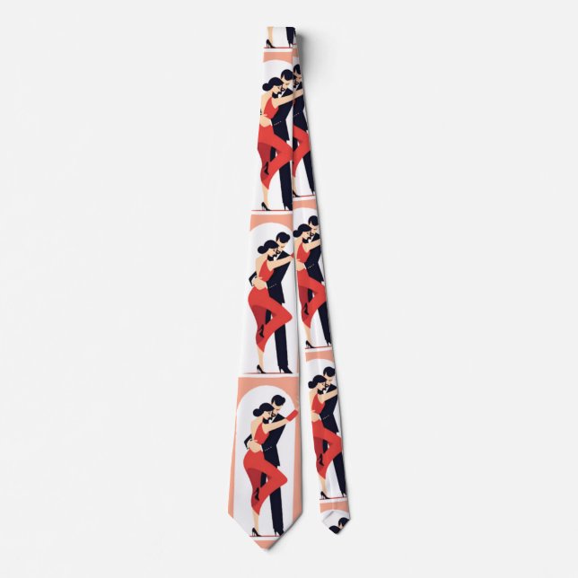 Tango Dancers Thunder_Cove Tie (Front)