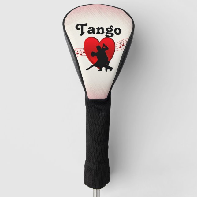 Tango Dances Design Personalise Golf Head Cover (Front)