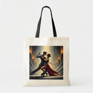 Tango Dancing Couple Tote Bag