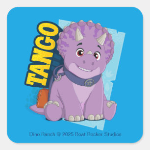 Tango   Dino Ranch Square Sticker
