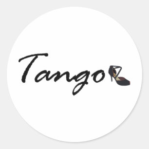 Tango Exclusive Design! Classic Round Sticker