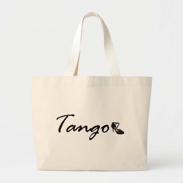 Tango Exclusive Design! Large Tote Bag (Front)