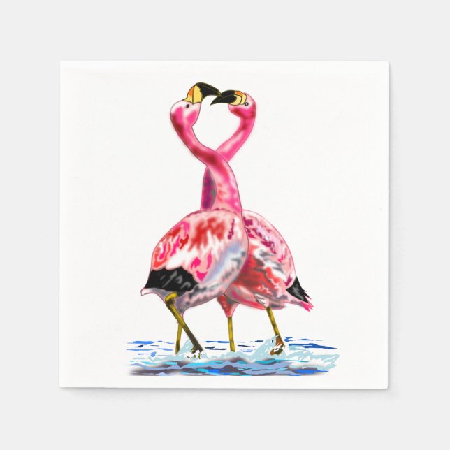 Tango Flamingo - Love Napkin (Front)