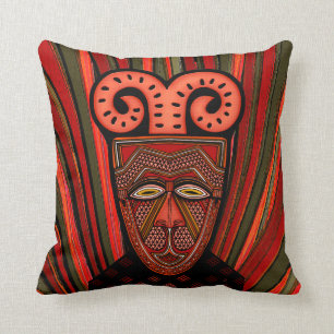 Tango Khȃmé Tribal Mask Cushion