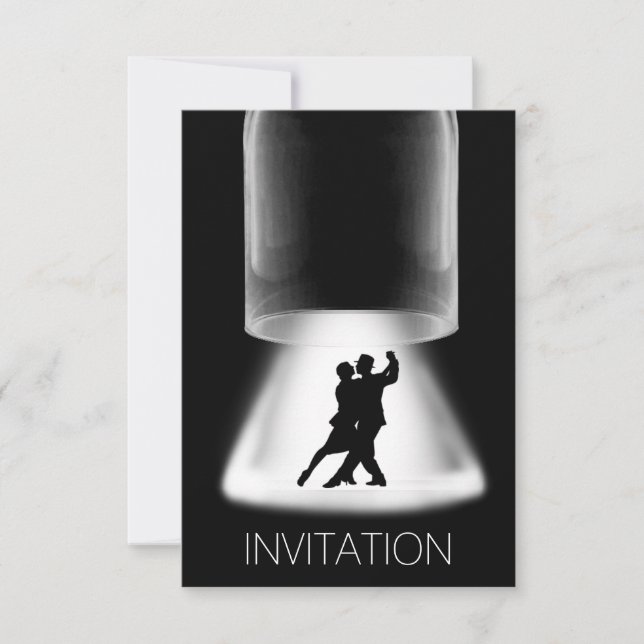 Tango Latin Dance Modern Vip Invitation (Front)