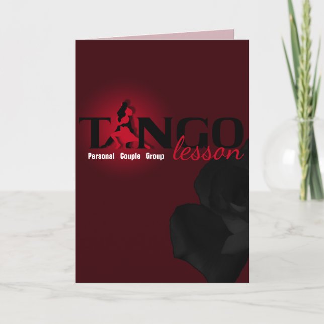 Tango Lesson - Card Greeting, Note (Front)