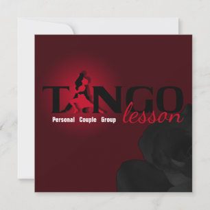 Tango Lesson - Card, Invite