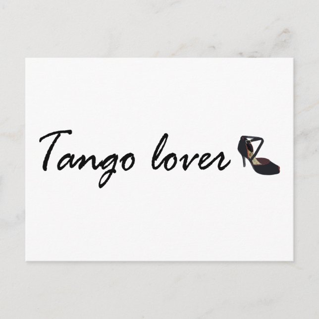 Tango Lover Products! Postcard (Front)