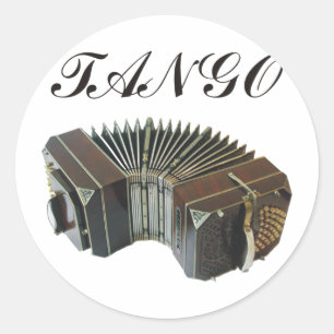 Tango Products & Designs! Argentina Music! Classic Round Sticker