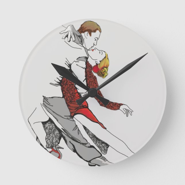Tango Romance Round Clock (Front)