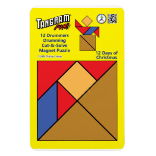 Tangram Magnet Puzzle - 12 Drummers Drumming