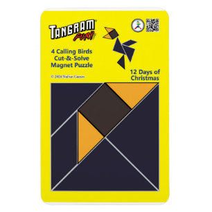 Tangram Magnet Puzzle - 4 Calling Birds