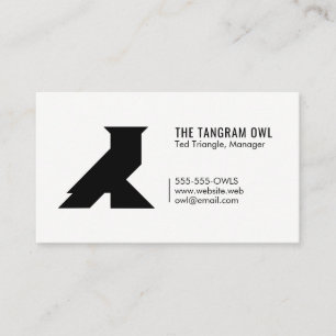 Tangram Owl Business Card