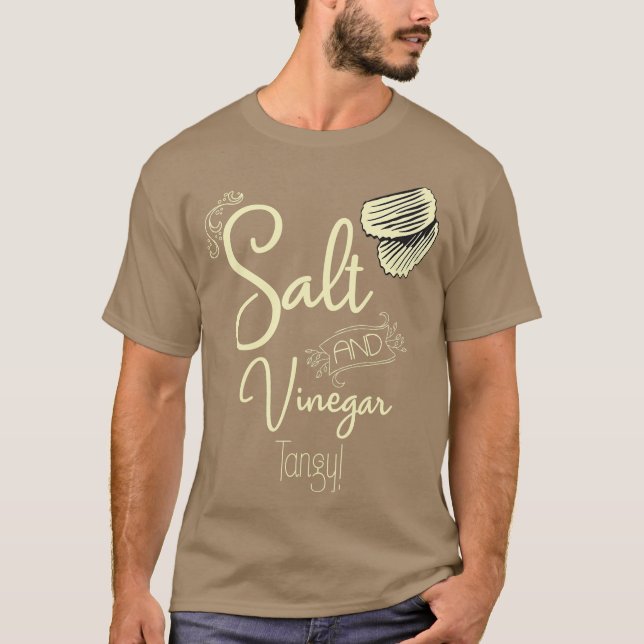 Tangy Salt and Vinegar Potato Chip Lover T-Shirt (Front)