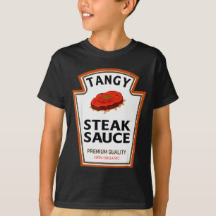Tangy Steak Sauce Funny Condiment Costume Party Ma T-Shirt