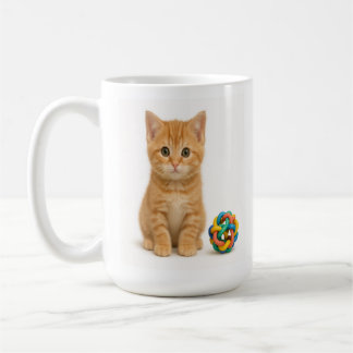Tangy Trouble – Orange Tabby Kitten Coffee Mug