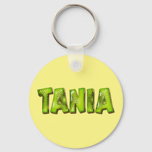 Tania Name Kiwi Design Key Ring