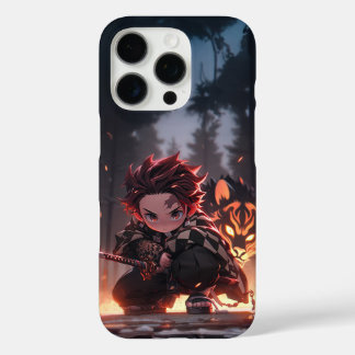 Tanjiro Kamado Demon Slayer Chibi iPhone 16 Pro Case