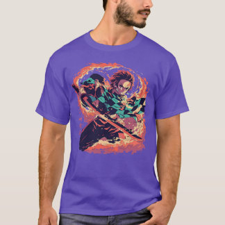 tanjiro retro T-Shirt