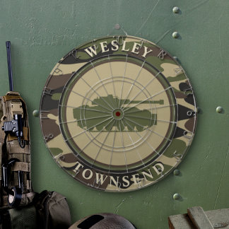 Tank and Camo Dartboard