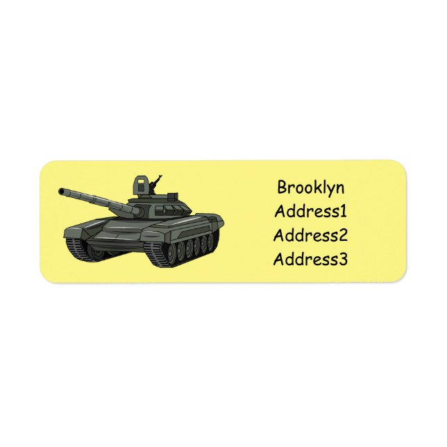 Tank cartoon illustration (Front)