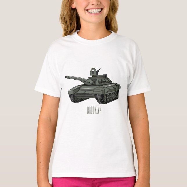 Tank cartoon illustration (Front)