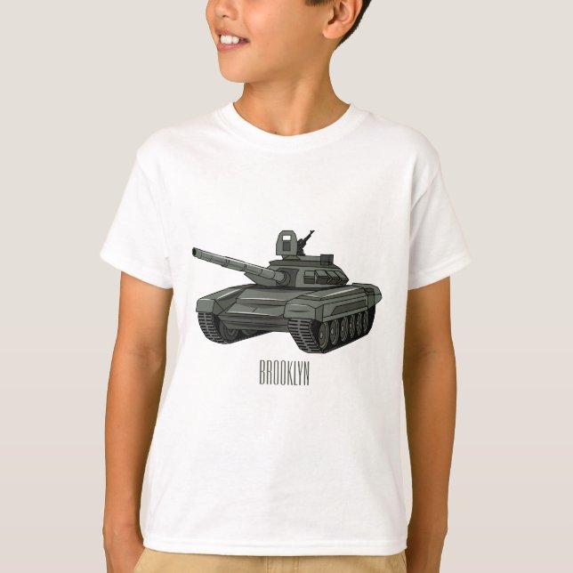 Tank cartoon illustration (Front)