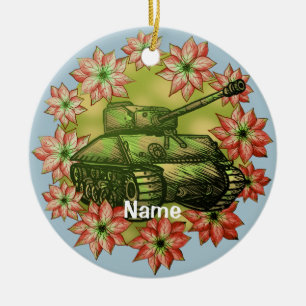 Tank Christmas ornament