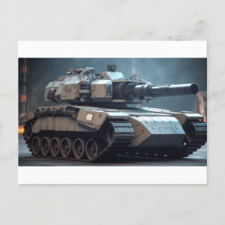 Tank from an alternate reality postcard