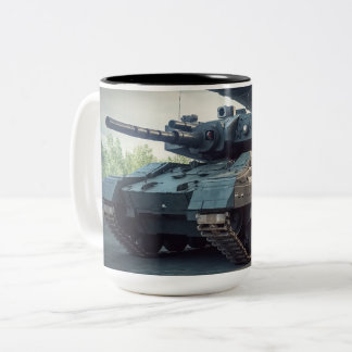 Tank from an alternate reality Two-Tone coffee mug