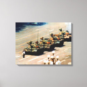 Tank Man Wrapped Canvas