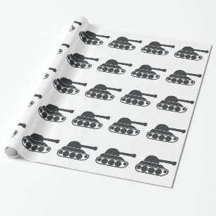 Tank Silhouette Wrapping Paper