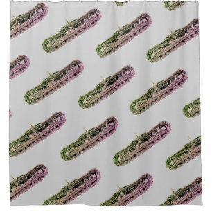 Tank Tracks Construction Custom Colours Your Pick Shower Curtain