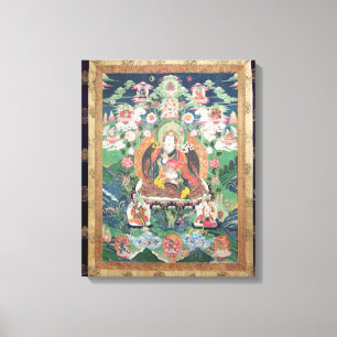 Tanka of Padmasambhava, c.749 AD Canvas Print