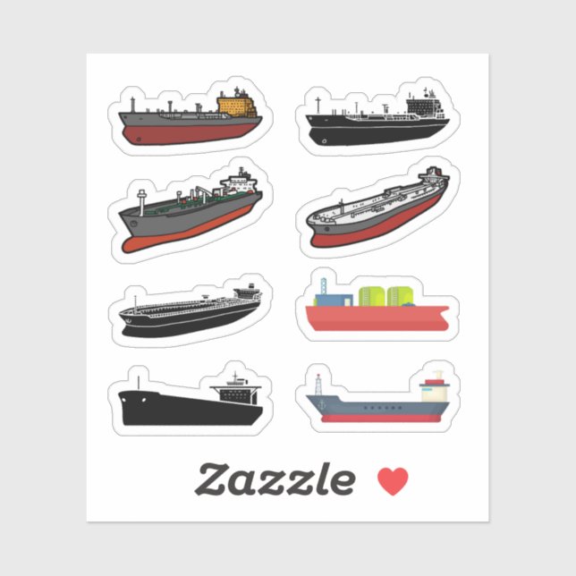 Tanker Ship Stickers (Sheet)