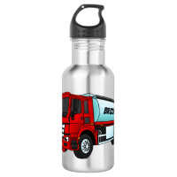 Tanker truck fuel transport cartoon illustration