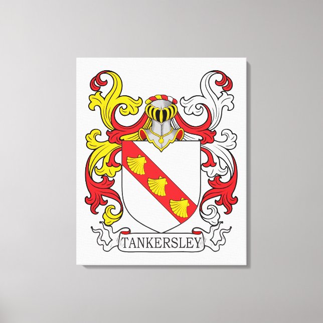 Tankersley Family Crest Canvas Print (Front)