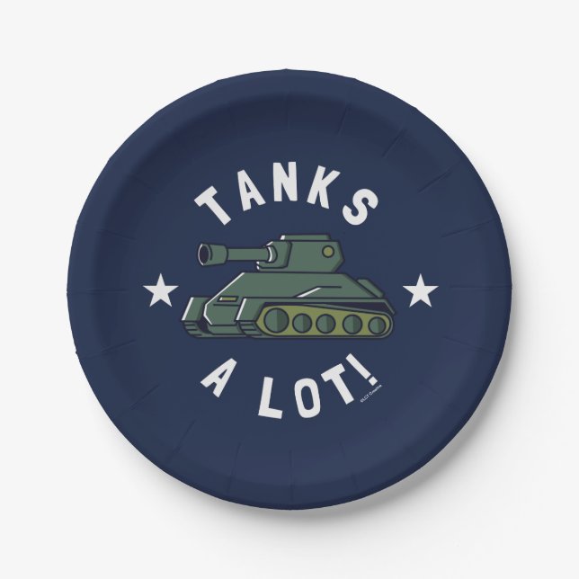 Tanks A Lot Paper Plate (Front)