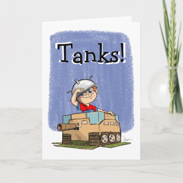 Tanks! Thank You Card (Front)