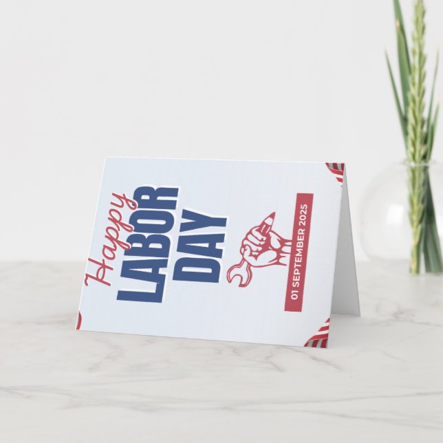 Tankyou cards Labour day  (Front)