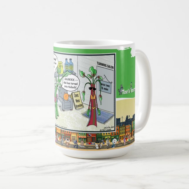 Tanned and Confused | Literal Wordplay Classic Coffee Mug (Front Right)