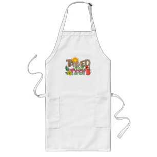Tanned and Tipsy   Fun Summer Party Design Long Apron