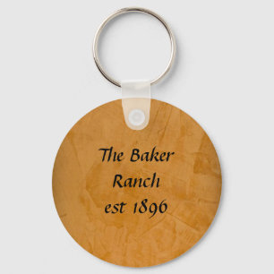 Tanned Leather Key Ring