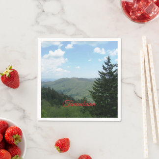 Tannenbaum Mountain Christmas Napkin