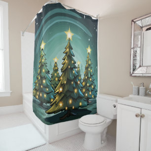 Tannenbaum Radiance Shower Curtain
