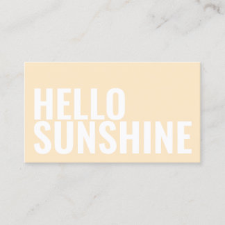 Tanning & beauty salon pastel minimalist business card